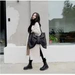 Women Bag Cn Fabric Bow Bag Solid Lady Zier Soft Hi-Capacity Oulder Bag S And Bags Crossbody Sweet Girls Bag