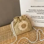 Wen Straw Ladies Bag Bucet Boho Mmer Crossbody Bag Women Fe Mesger Envelope Phone Wlet Travel Cute Student B024