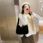 Winter Vintage Crossbody Bags Sml H Soft Underarm Oulder Fluffy Lady Oulder Handbags Fe Tote Forwomen