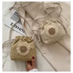 Wen Straw Ladies Bag Bucet Boho Mmer Crossbody Bag Women Fe Mesger Envelope Phone Wlet Travel Cute Student B024