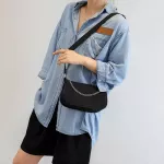 Cr Chain Soft Pu Leather Sml Corduroy Oulder Bag Women Handbag And Se Hi Quity Designer Baguette