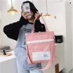 Canvas Women's Oulder Bag Large Capacity Geometric Pattern Mesger Bag Luxury Designer Zier Women Handbags