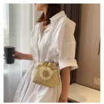 Wen Straw Ladies Bag Bucet Boho Mmer Crossbody Bag Women Fe Mesger Envelope Phone Wlet Travel Cute Student B024