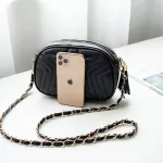 Women's Pu Leather Zier J Sml Fragrance Oulder Mesger Crossbody Handbag Sml Square Bag