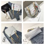 Diaril Women Corduroy Ng Bag Fe Canvas Oulder Bag Environment Storage Handbag Reusable Foldable Eco Grocery Totes