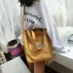 New Ladies Bags Letter Print Cloth Ng Tote Handbag Canvas Women Reusable Travel Oulder Bags Cross Body Handbag