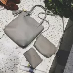 Soft -Piece Handbag New Different Size Bags Vintage Wooden Beads Tassel Oulder Bag/hand Bag