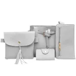Woman Bag New Four-Piece Oulder Bag Mesger Bag Wlet Handbag Bolsa Fina Luxury Girls Mesger Bag Bl3