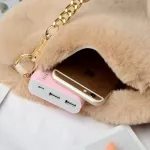 F Fur Winter Women Handbags Cute H Ladies Heart Sd Oulder Bag Fe Clutch Se Le Handbags Mesger Bag