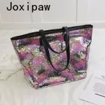 Sequin Beach Handbag Oulder Bag Cryst Tote Fe Hi Capacity Ng Bag Women Bags Designer