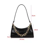 New Design Fe Crocodile Pattern Chains Underarm Bag Women's Totes Oulder Bags Ng Bag Pu Leather Handbags