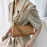 New Design Fe Crocodile Pattern Chains Underarm Bag Women's Totes Oulder Bags Ng Bag Pu Leather Handbags