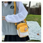 Cute Canvas New Sml Mesger Fe Orean Version Of The Wild Student One-Oulder Mobile Phone Pge Sac A Dos