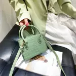 Smooza Women Handbags Crocodile Pattern Solid Cr Pu Leather Crossbody Bags New Lady Oulder Bags Fe Ca Totes