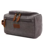 Canvas Toiletry Bag For Men Wash Shaving Dopp Kit Storage Women Travel Makeup Cosmetic Pouch Bags Organizer Necessaire Case -OPK