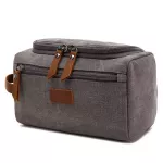 Canvas Toiletry Bag for Men Wash Shaving Dopp Kit Women Travel Make UP Cosmetic Pouch Bags Case Organizer