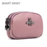 Brand Luxury Genuine Leather Wallets Women Purses Coin Purse Pink Small Wallet Ladies Purse For Girls 2019 Mini Rfid Money Bags