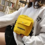 Crossbody Bags for Women 2020 Canvas Korean Mini Mobile Phone Crossbody Bag Wallet Headphone Hole Shoulder Bag