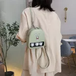 Cute Yellow Duck Clear Ita Bookbags Women Cartoon Print Backpacks Women Mini Leather School for Girls PU Back Packs 2019 Hot