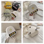 Cute Yellow Duck Clear Ita Bookbags Women Cartoon Print Backpacks Women Mini Leather School for Girls PU Back Packs 2019 Hot