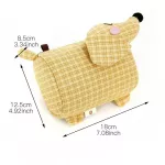 Dachshund Dog Design Girls Small Shoulder Bags Women Creative Casual Lattice Cloth Coin Purse Cute Phone Messenger Bag