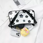 Vintage Pu Women Se Handbag Flower Pattern Oulder Bags Underarm Bag Ladies Clutches Sml Leather Pouch