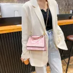 Tie Dye Pu Leather Oulder -Handle Bags For Women Vertic Square Mesger Crossbody Tote Clutch Handbags