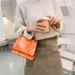 Tie Dye Pu Leather Oulder -Handle Bags For Women Vertic Square Mesger Crossbody Tote Clutch Handbags