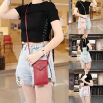 Women Bag Touch Screen Cell Phone Se Smartphone Mini Wlet Leather Oulder Strap Hasp Ca Handbag S10 P20