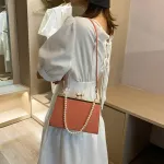 Chic Clip Women Oulder Handbag Classic Texture Creative Design Pearl Tote Se Pu Solid Ning Clutch Drops