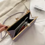 Chic Clip Women Oulder Handbag Classic Texture Creative Design Pearl Tote Se Pu Solid Ning Clutch Drops