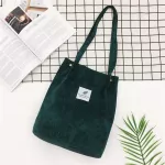 Corduroy Bags For Women Ca Oulder Bag Reusable Ng Bags Ca Tote Fe Handbag For Dropiing