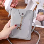 Orean Version Women Se El Pendant Daily Ca Oulder Bag Quity Leather Crossbody Bag Cell Phone Bag For Women