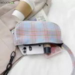 Women Plaid Print Handbag Oulder Totes Ladies Underarm Handle Bag Fe Se Thic Chain Sml Day Clutch