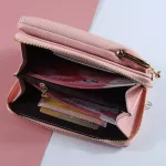 Women Nine Card Phone Bag Solid Crossbody Bag New Ladies Mobile Phone Bag Orean Leather Oulder Straps Bags