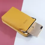 Women Nine Card Phone Bag Solid Crossbody Bag New Ladies Mobile Phone Bag Orean Leather Oulder Straps Bags