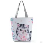 Miyahouse Dogs Print Tote Fe Canvas Bag Cartoon Design Mmer Beach Bags For Fe Daily Use Single Oulder Ng Bag