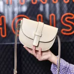 Crossbody Bags for Women Autumn New Ca Oulder Bag Diagon Cross Bag Si-Circle Month Fe bag Saddle Bag