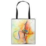 Gymnastics Art Print Oulder Bag Women Handbag Gymnast Blet Dancer Totes Travel Bags Girls Storage NG BAG