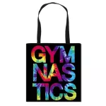 Gymnastics Art Print Oulder Bag Women Handbag Gymnast Blet Dancer Totes Travel Bags Girls Storage NG BAG