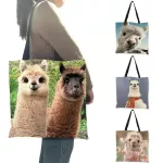 Customized A Print Reusable Ng Bag Ca Fabric Tote Bags For Women Handbags Drops Traveg Beach Bags