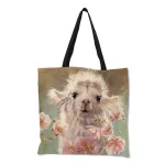 Customized A Print Reusable Ng Bag Ca Fabric Tote Bags For Women Handbags Drops Traveg Beach Bags