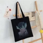 Bungo Stray Dog Anime Canvas Bag Haruu Gothic Oer Large Capacity Women's Bag Classic Vintage Oulder Bag Handbag