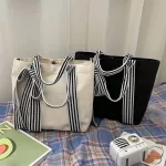 Prey Style Women Bow Oulder Underarm Ng Bag Ladies Canvas Handbag Tote Popular Fe Daily Bag