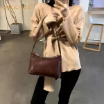 Women Solid Cr Polyer Oulder Bags Mesger Hasp Phone Bag Leather Tots Retro Travel Handbag