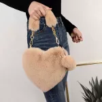 New H Women Handbag Heart Sd Chain Bag With Sml Bl Pendant Mesger Sweet Cute Ladies Handbag Bolsos Sac