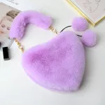 New H Women Handbag Heart Sd Chain Bag With Sml Bl Pendant Mesger Sweet Cute Ladies Handbag Bolsos Sac