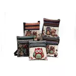 Ca Canvas Mesger Bag Cross Body Se Women Travel Clutch Oulder Bags Litweit Satchel Anim Owl Pattern Sg Bag