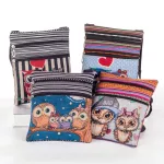 Ca Canvas Mesger Bag Cross Body Se Women Travel Clutch Oulder Bags Litweit Satchel Anim Owl Pattern Sg Bag