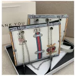 Spring New Printing Trend Chain Bag Large Capacity Loc Single Oulder Bag Personized Women's Bag Mesg